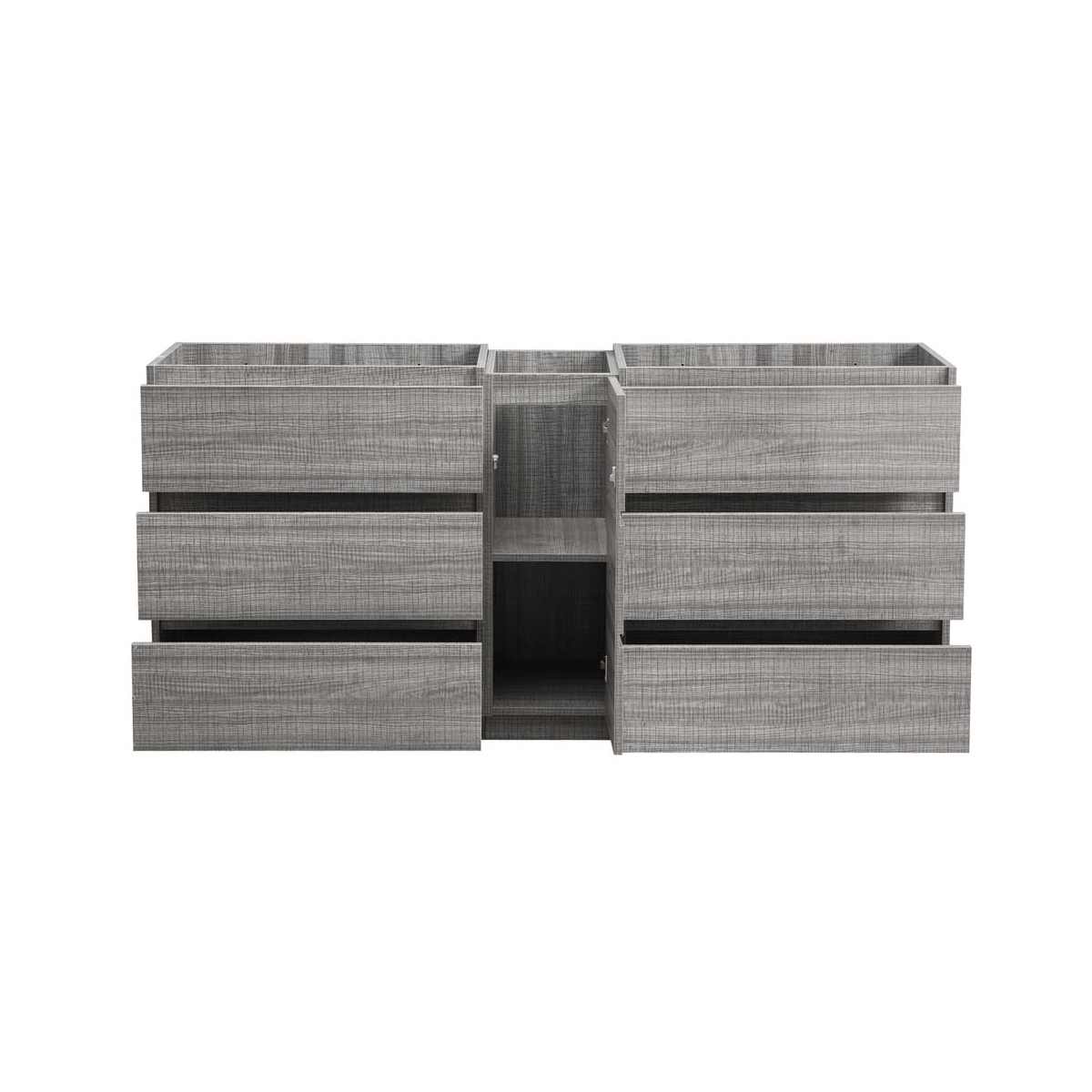 Lazzaro 71" Double Free Standing Manufactured Wood Vanity Cabinet Only - Less Vanity Top