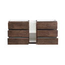 Lazzaro 71" Double Free Standing Manufactured Wood Vanity Cabinet Only - Less Vanity Top - image 9