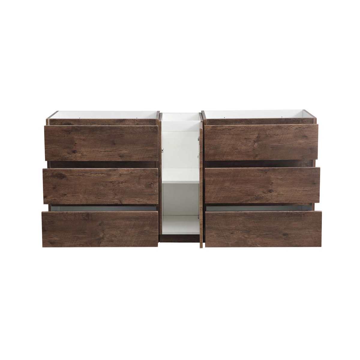 Lazzaro 71" Double Free Standing Manufactured Wood Vanity Cabinet Only - Less Vanity Top