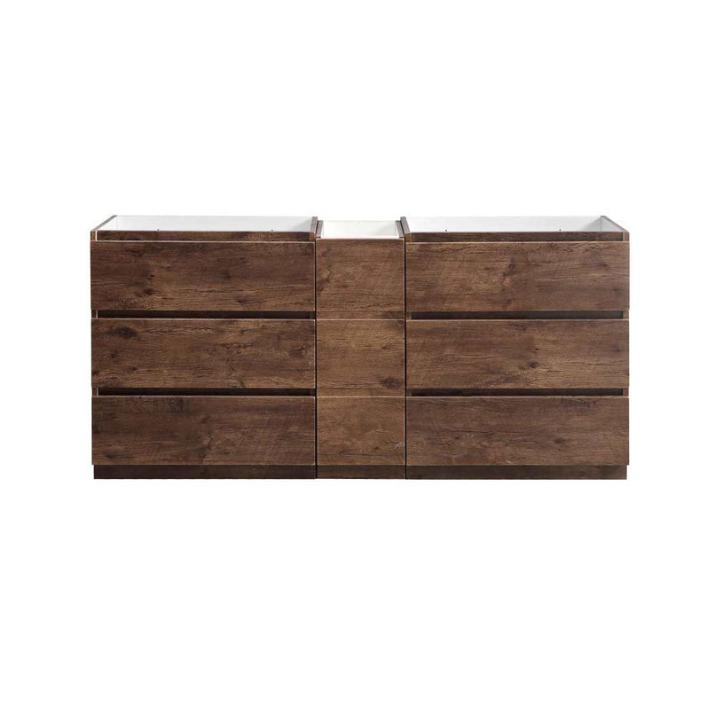 Lazzaro 71" Double Free Standing Manufactured Wood Vanity Cabinet Only - Less Vanity Top - image 3