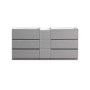 Lazzaro 71" Double Free Standing Manufactured Wood Vanity Cabinet Only - Less Vanity Top - image 5