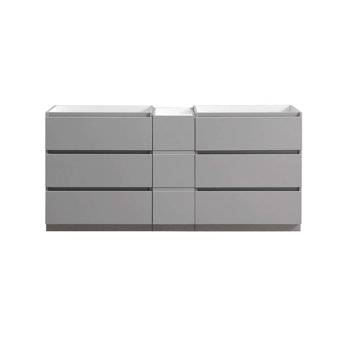 Lazzaro 71" Double Free Standing Manufactured Wood Vanity Cabinet Only - Less Vanity Top