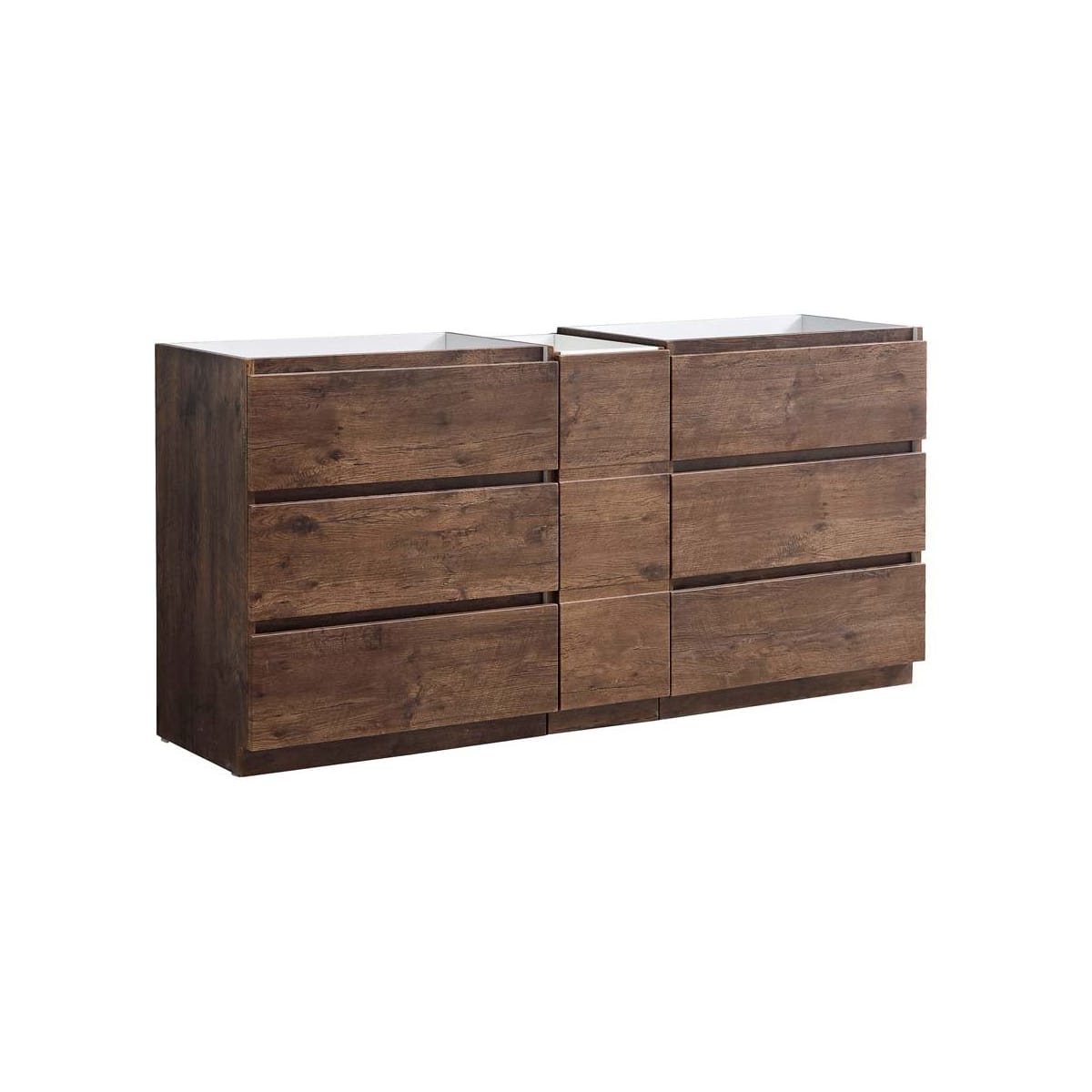 Lazzaro 71" Double Free Standing Manufactured Wood Vanity Cabinet Only - Less Vanity Top