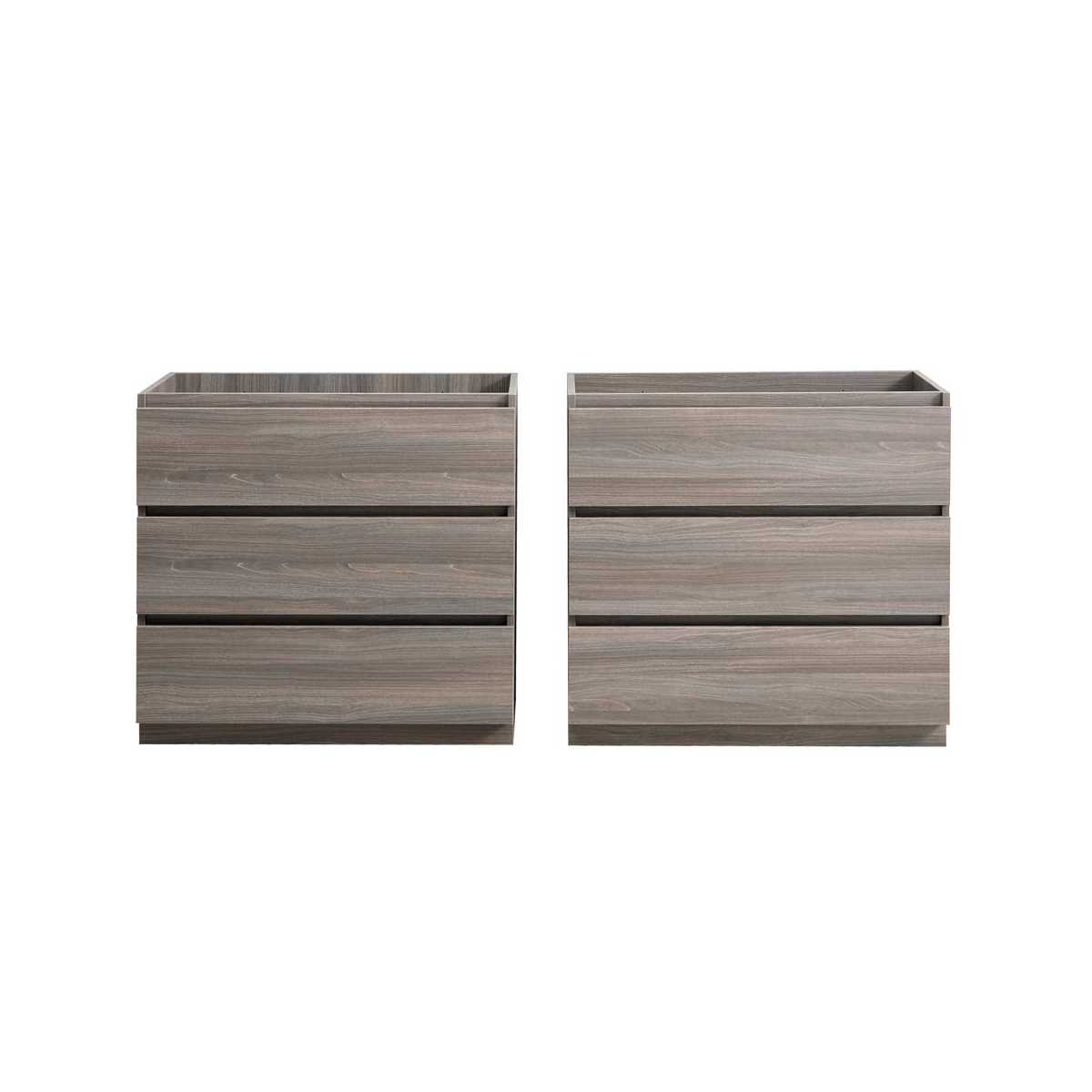 Lazzaro 60" Double Free Standing Manufactured Wood Vanity Cabinet Only - Less Vanity Top