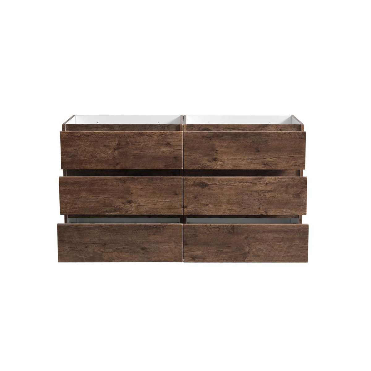Lazzaro 60" Double Free Standing Manufactured Wood Vanity Cabinet Only - Less Vanity Top