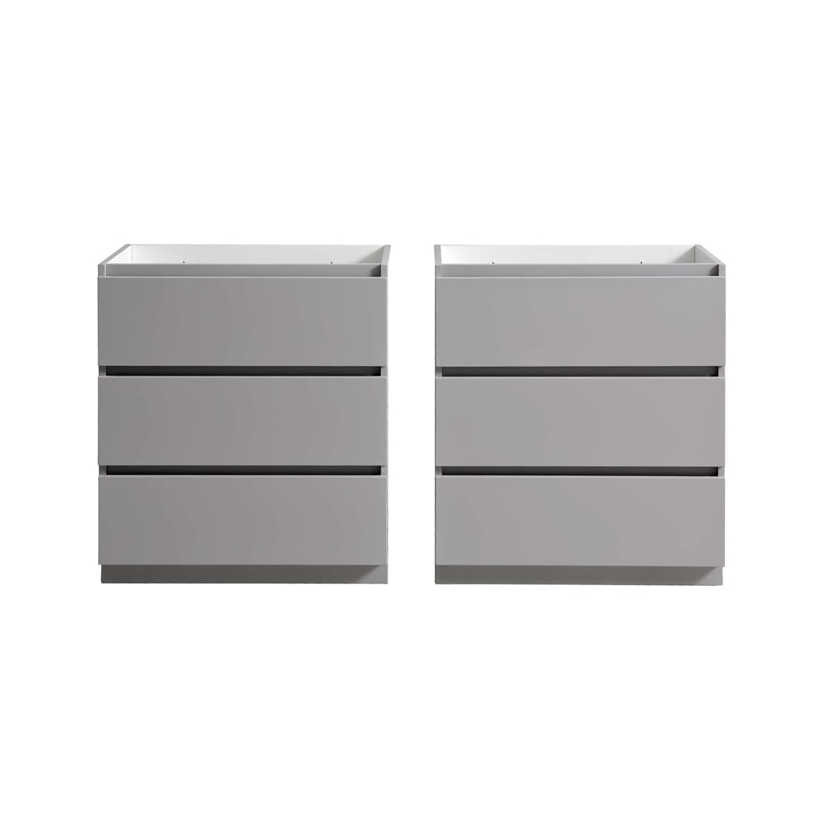 Lazzaro 60" Double Free Standing Manufactured Wood Vanity Cabinet Only - Less Vanity Top