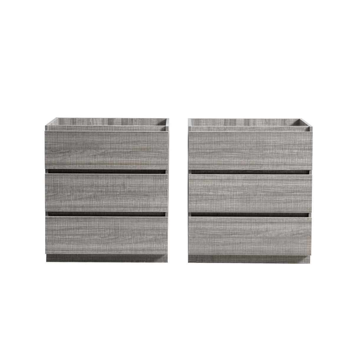 Lazzaro 60" Double Free Standing Manufactured Wood Vanity Cabinet Only - Less Vanity Top