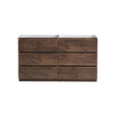 Lazzaro 60" Double Free Standing Manufactured Wood Vanity Cabinet Only - Less Vanity Top - image 2