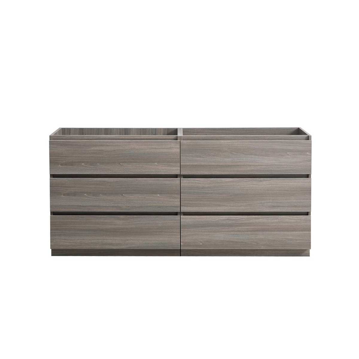 Lazzaro 60" Double Free Standing Manufactured Wood Vanity Cabinet Only - Less Vanity Top