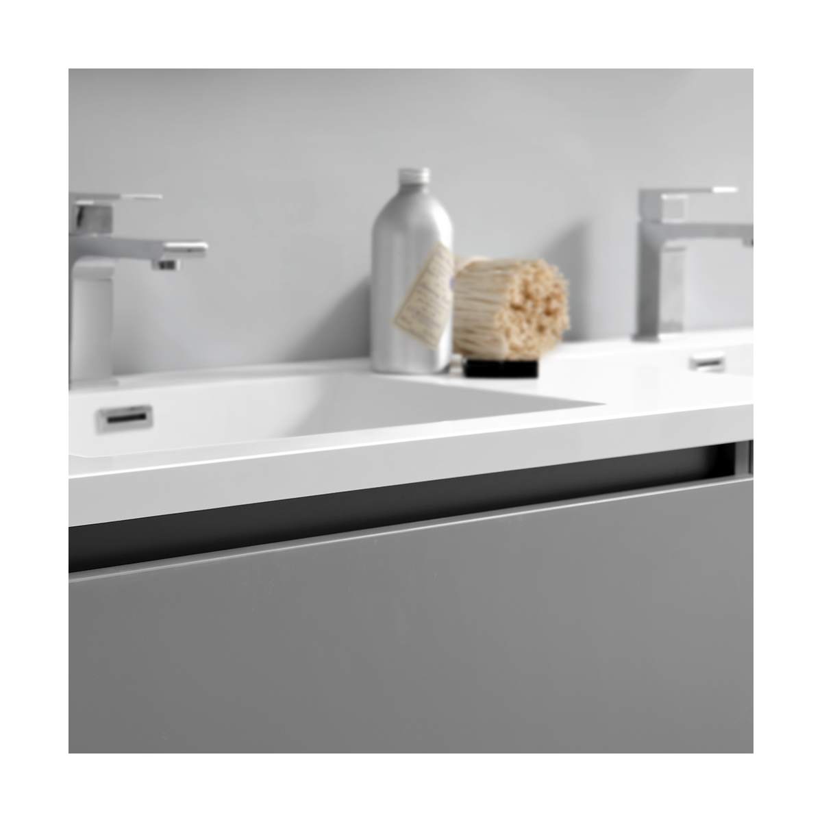 Lazzaro 60" Free Standing Double Basin Vanity Set with Cabinet and Acrylic Vanity Top - image 18