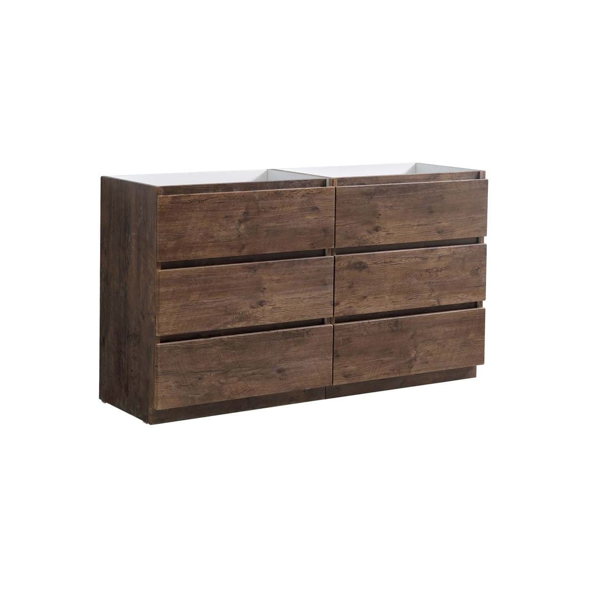 Lazzaro 60" Double Free Standing Manufactured Wood Vanity Cabinet Only - Less Vanity Top