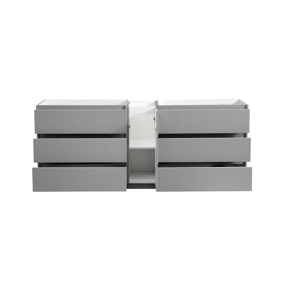 Lazzaro 83" Double Free Standing Manufactured Wood Vanity Cabinet Only - Less Vanity Top