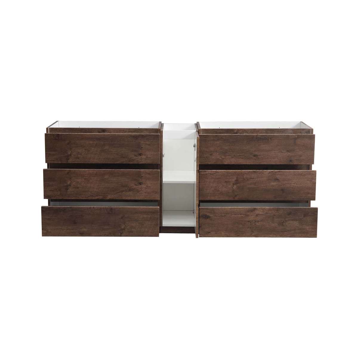 Lazzaro 83" Double Free Standing Manufactured Wood Vanity Cabinet Only - Less Vanity Top