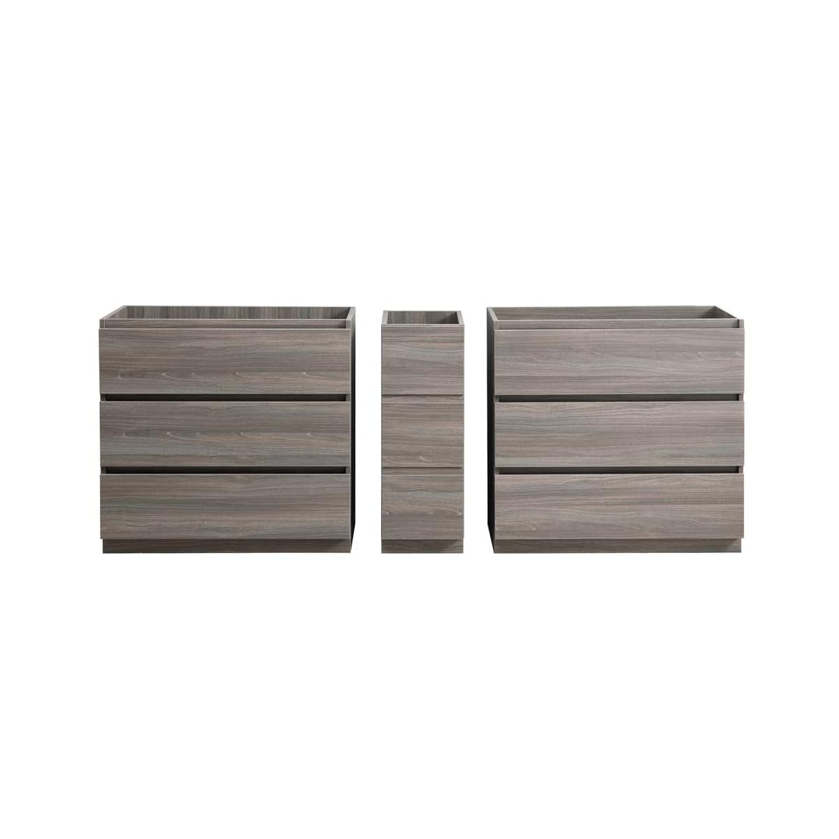 Lazzaro 83" Double Free Standing Manufactured Wood Vanity Cabinet Only - Less Vanity Top - image 12