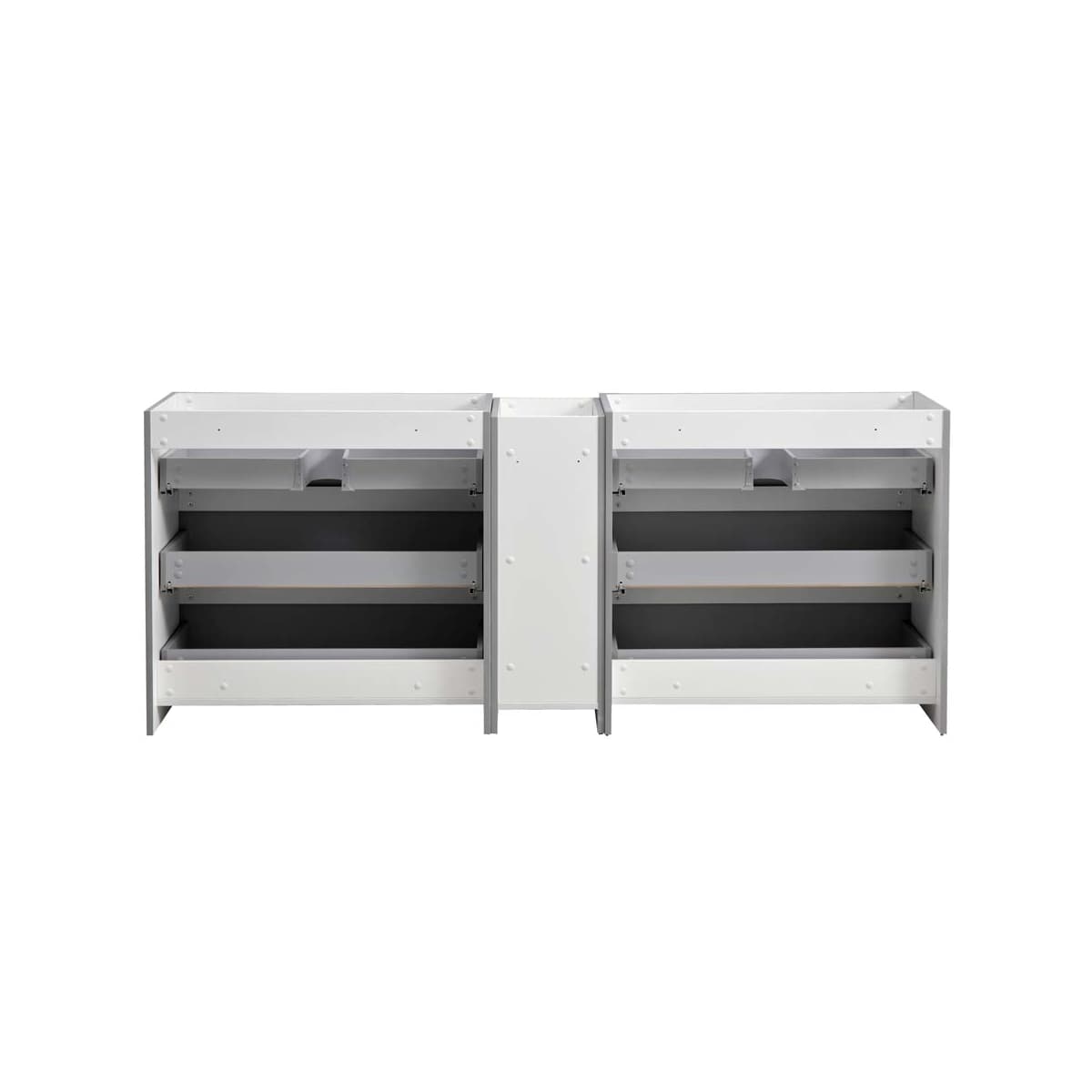 Lazzaro 83" Double Free Standing Manufactured Wood Vanity Cabinet Only - Less Vanity Top - image 14