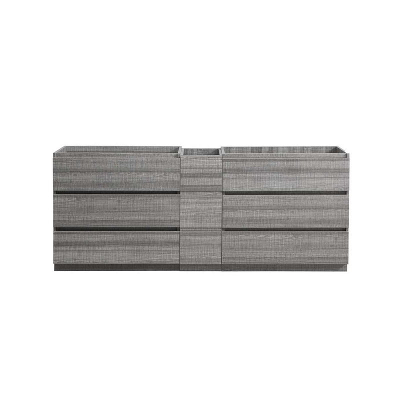 Lazzaro 83" Double Free Standing Manufactured Wood Vanity Cabinet Only - Less Vanity Top - image 4