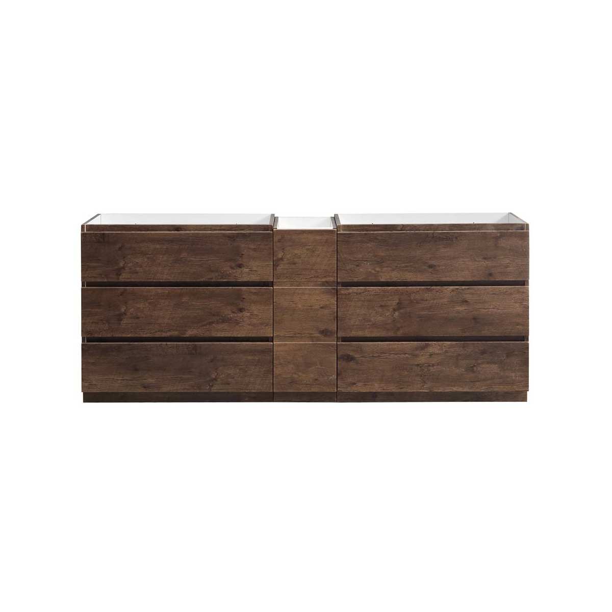 Lazzaro 83" Double Free Standing Manufactured Wood Vanity Cabinet Only - Less Vanity Top