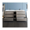 Lazzaro 84" Free Standing Double Basin Vanity Set with Cabinet and Acrylic Vanity Top - image 10