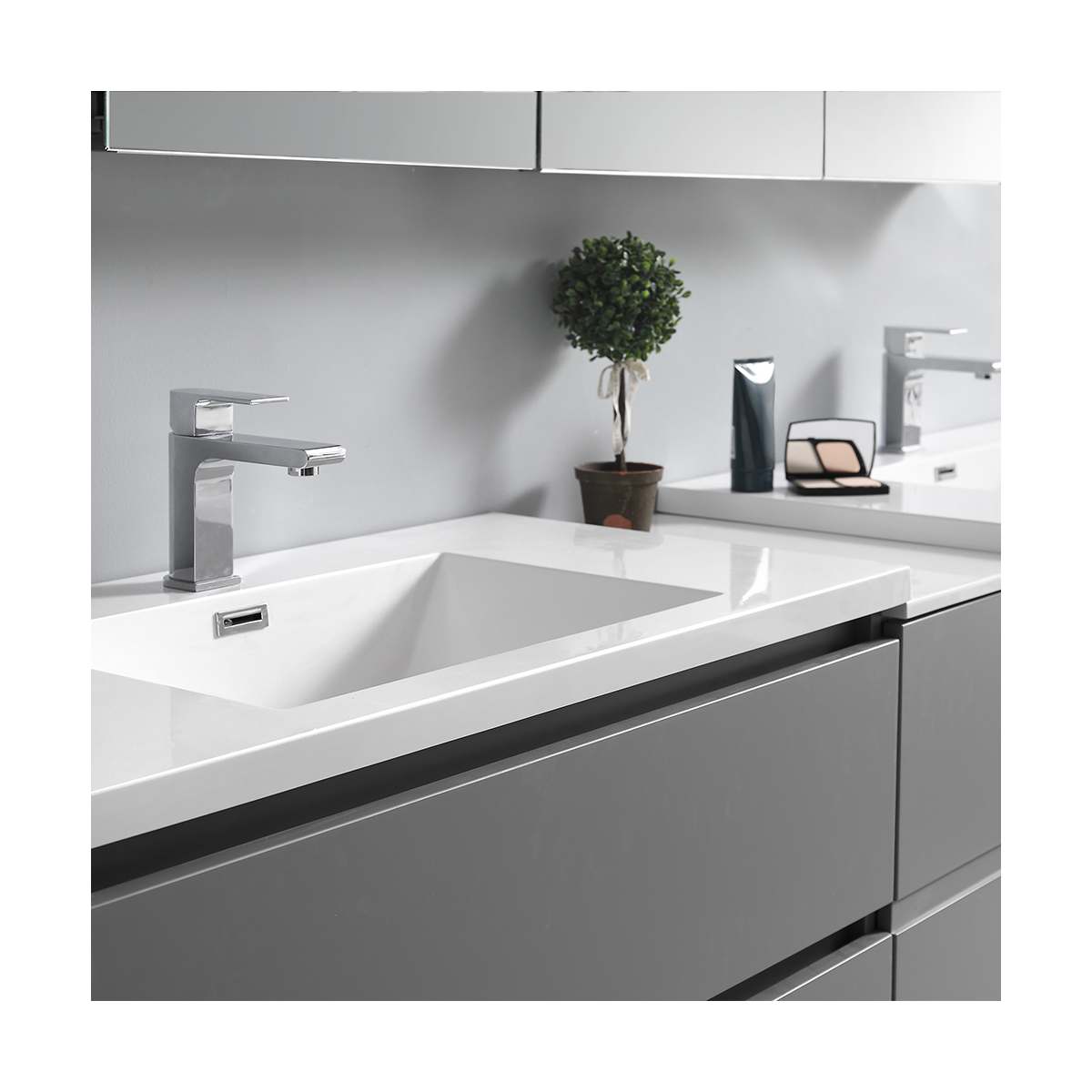 Lazzaro 84" Free Standing Double Basin Vanity Set with Cabinet and Acrylic Vanity Top - image 20