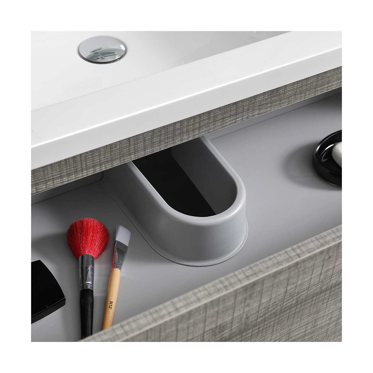 Lazzaro 84" Free Standing Double Basin Vanity Set with Cabinet and Acrylic Vanity Top - image 25