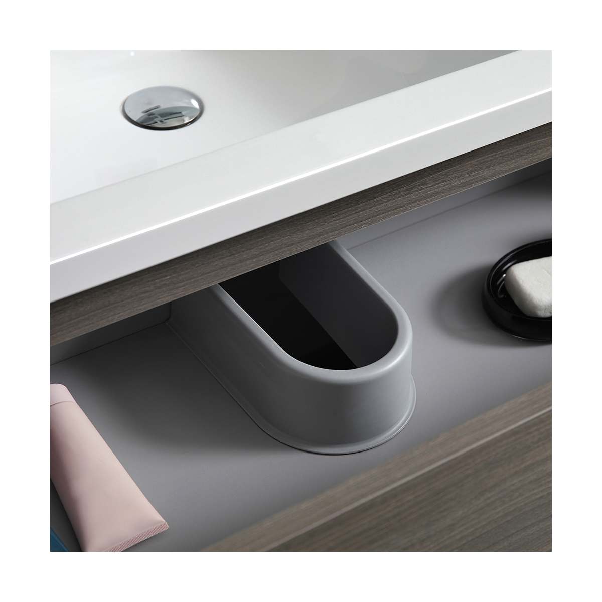 Lazzaro 84" Free Standing Double Basin Vanity Set with Cabinet and Acrylic Vanity Top - image 26