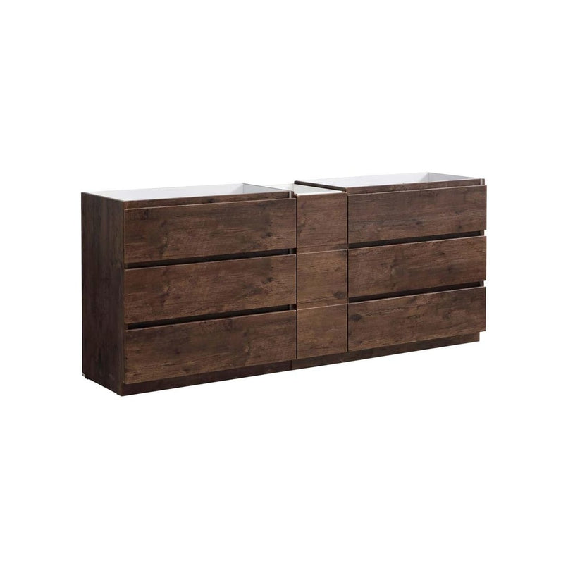 Lazzaro 83" Double Free Standing Manufactured Wood Vanity Cabinet Only - Less Vanity Top - image 1