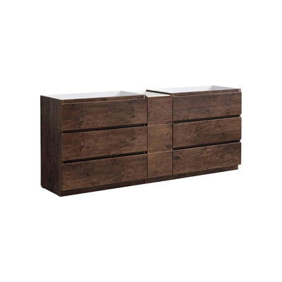 Lazzaro 83" Double Free Standing Manufactured Wood Vanity Cabinet Only - Less Vanity Top - image 1