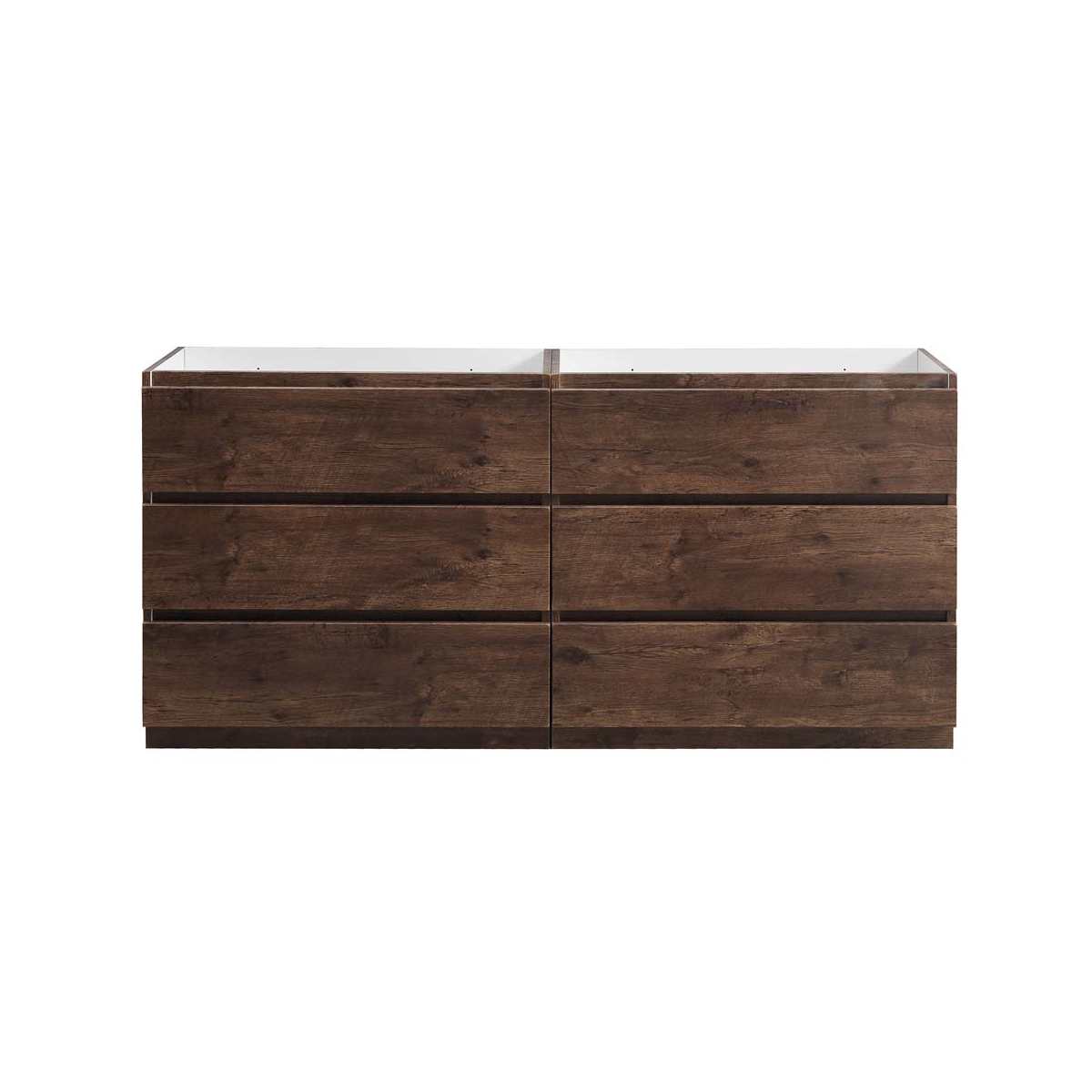 Lazzaro 71" Double Free Standing Manufactured Wood Vanity Cabinet Only - Less Vanity Top