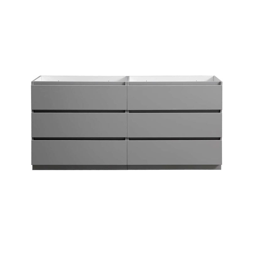 Lazzaro 71" Double Free Standing Manufactured Wood Vanity Cabinet Only - Less Vanity Top - image 4