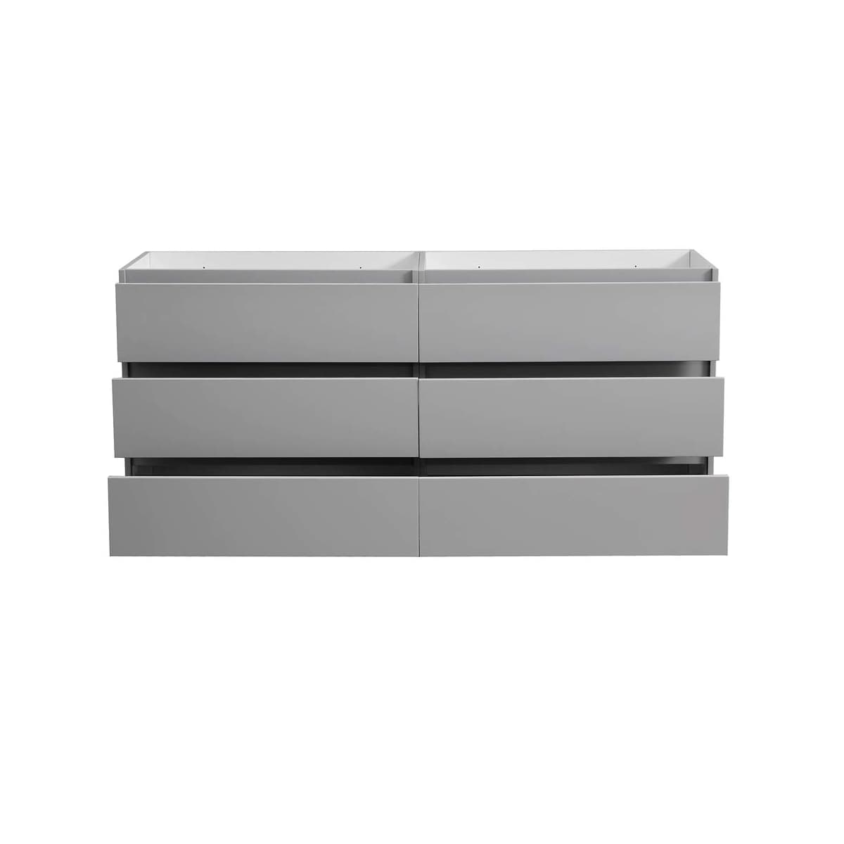 Lazzaro 71" Double Free Standing Manufactured Wood Vanity Cabinet Only - Less Vanity Top