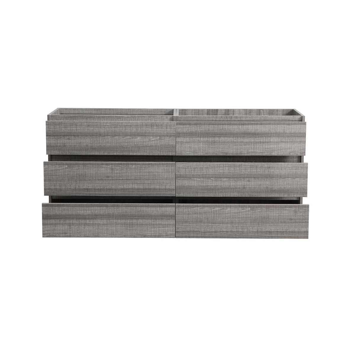 Lazzaro 71" Double Free Standing Manufactured Wood Vanity Cabinet Only - Less Vanity Top