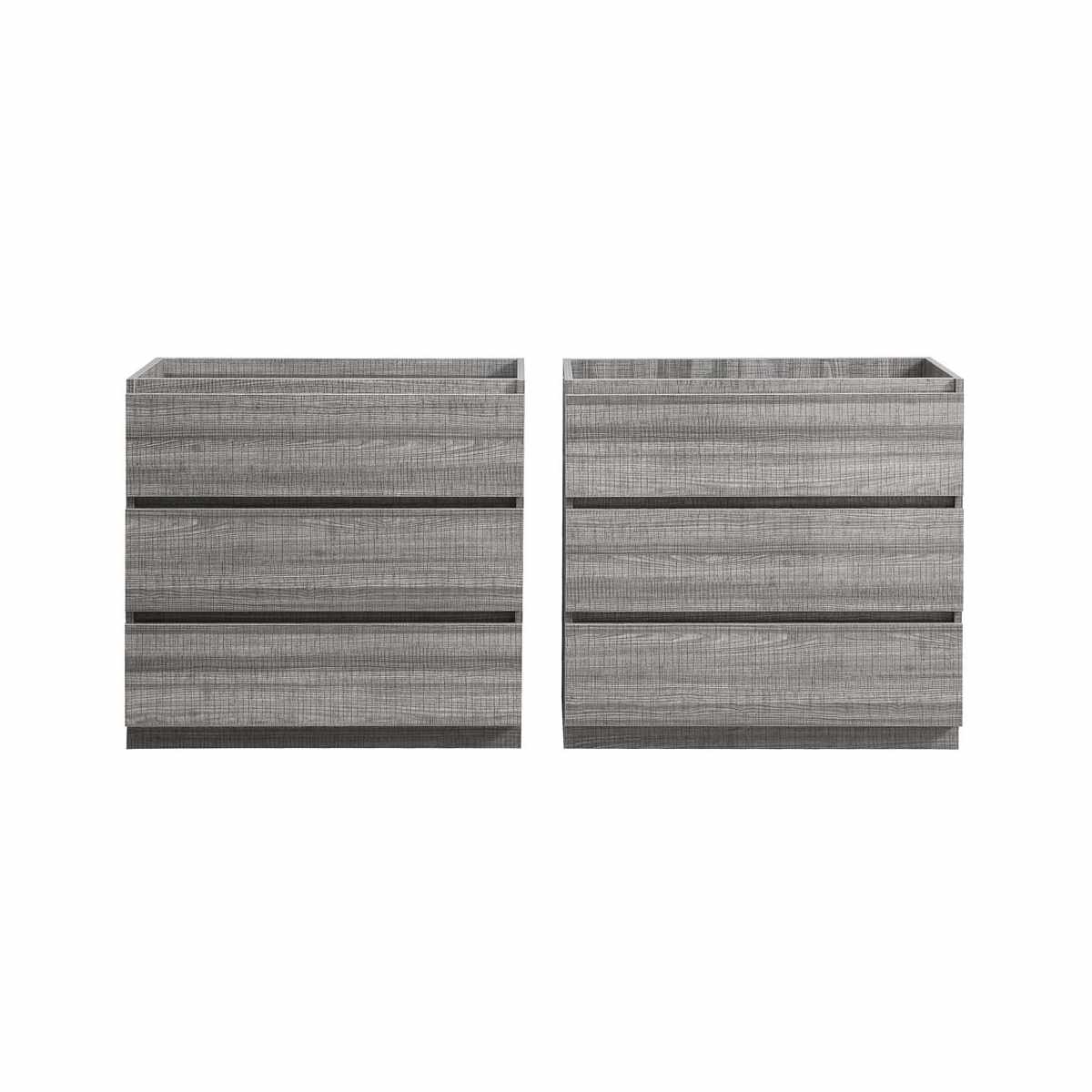 Lazzaro 71" Double Free Standing Manufactured Wood Vanity Cabinet Only - Less Vanity Top