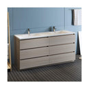 Lazzaro 72" Free Standing Double Basin Vanity Set with Cabinet and Acrylic Vanity Top - image 4