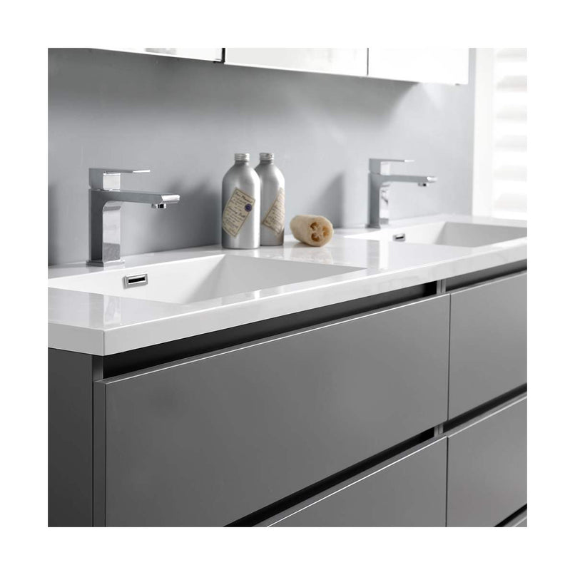 Lazzaro 72" Free Standing Double Basin Vanity Set with Cabinet and Acrylic Vanity Top - image 18