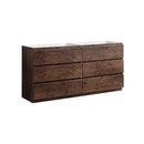 Lazzaro 71" Double Free Standing Manufactured Wood Vanity Cabinet Only - Less Vanity Top - image 1