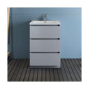 Lazzaro 24" Free Standing Single Basin Vanity Set with Cabinet and Acrylic Vanity Top - image 6