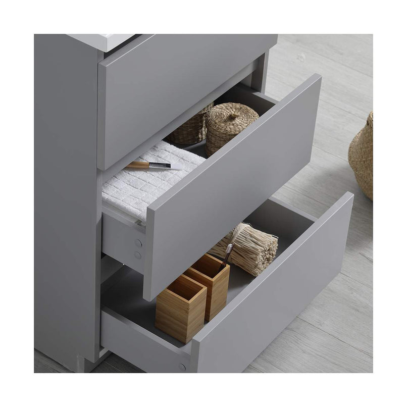 Lazzaro 24" Free Standing Single Basin Vanity Set with Cabinet and Acrylic Vanity Top - image 14