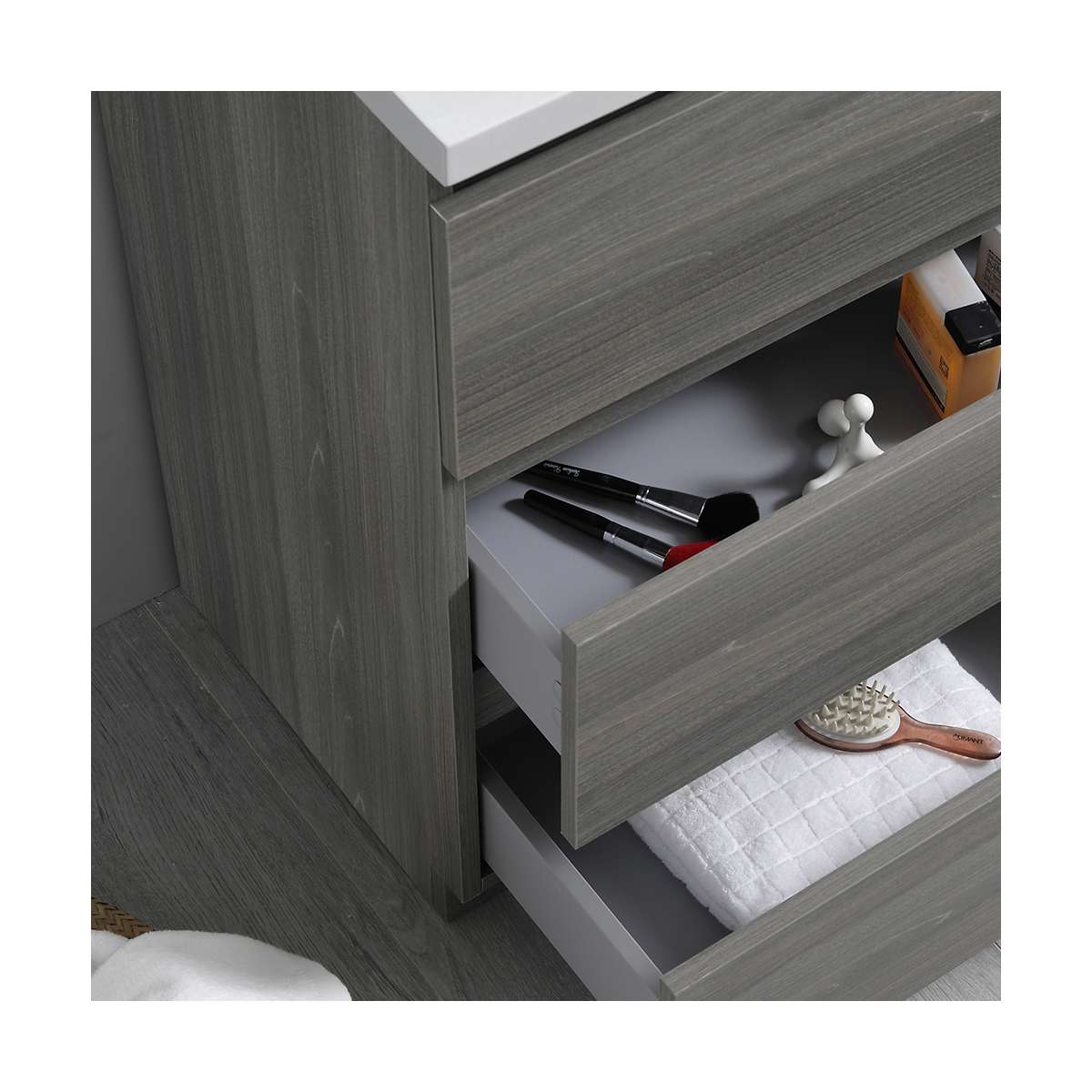 Lazzaro 24" Free Standing Single Basin Vanity Set with Cabinet and Acrylic Vanity Top - image 16