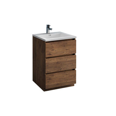 Lazzaro 24" Free Standing Single Basin Vanity Set with Cabinet and Acrylic Vanity Top - image 1
