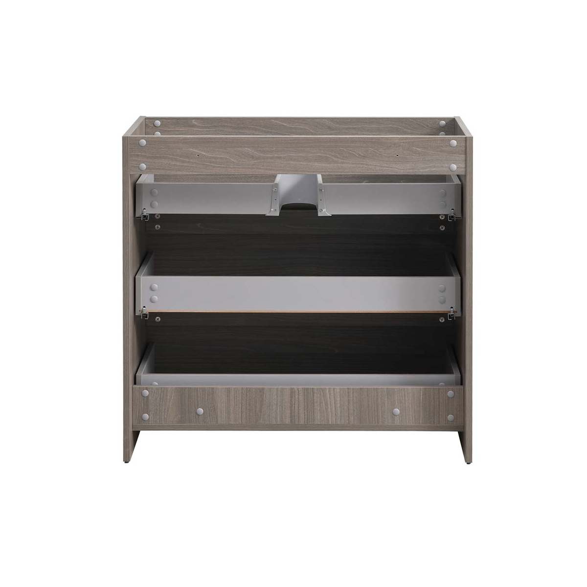 Lazzaro 36" Single Free Standing Manufactured Wood Vanity Cabinet Only - Less Vanity Top