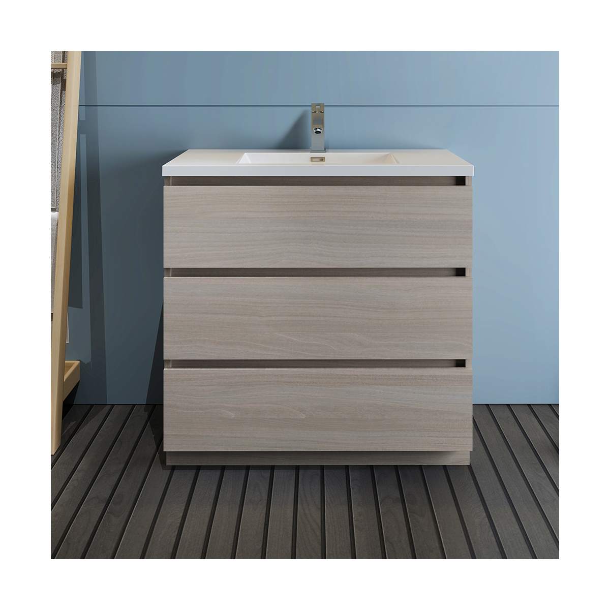 Lazzaro 36" Free Standing Single Basin Vanity Set with Cabinet and Acrylic Vanity Top - image 8