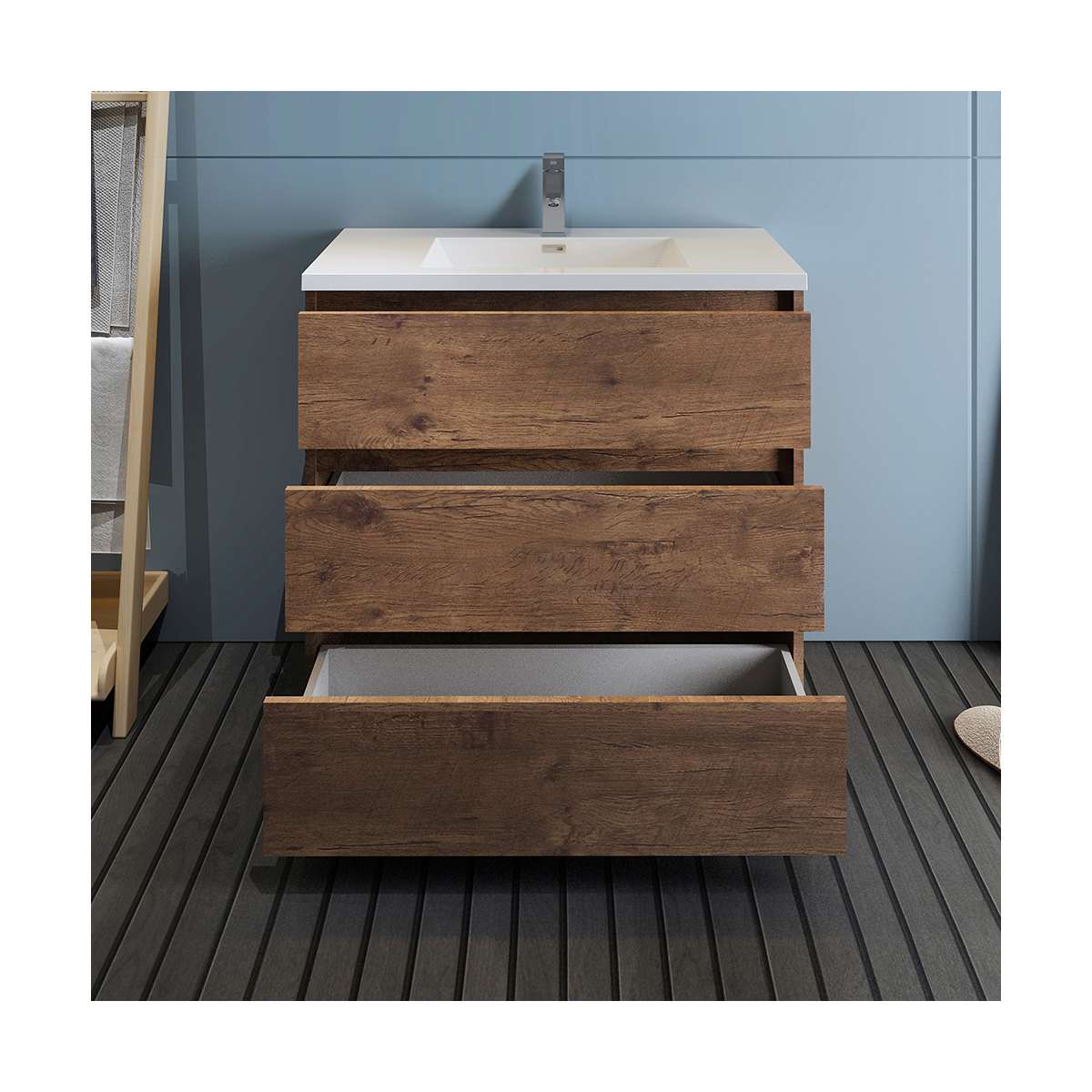 Lazzaro 36" Free Standing Single Basin Vanity Set with Cabinet and Acrylic Vanity Top - image 13