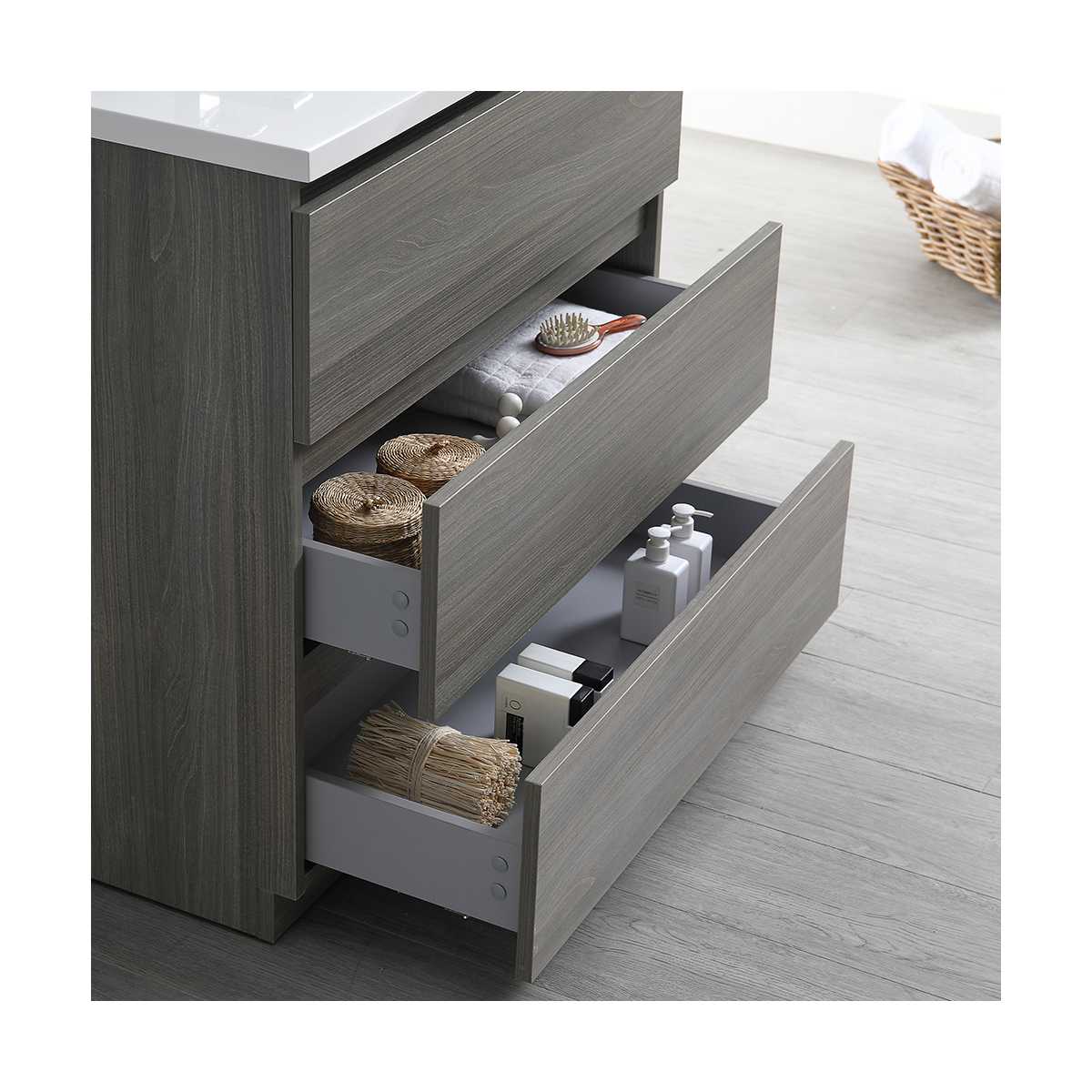 Lazzaro 36" Free Standing Single Basin Vanity Set with Cabinet and Acrylic Vanity Top - image 16