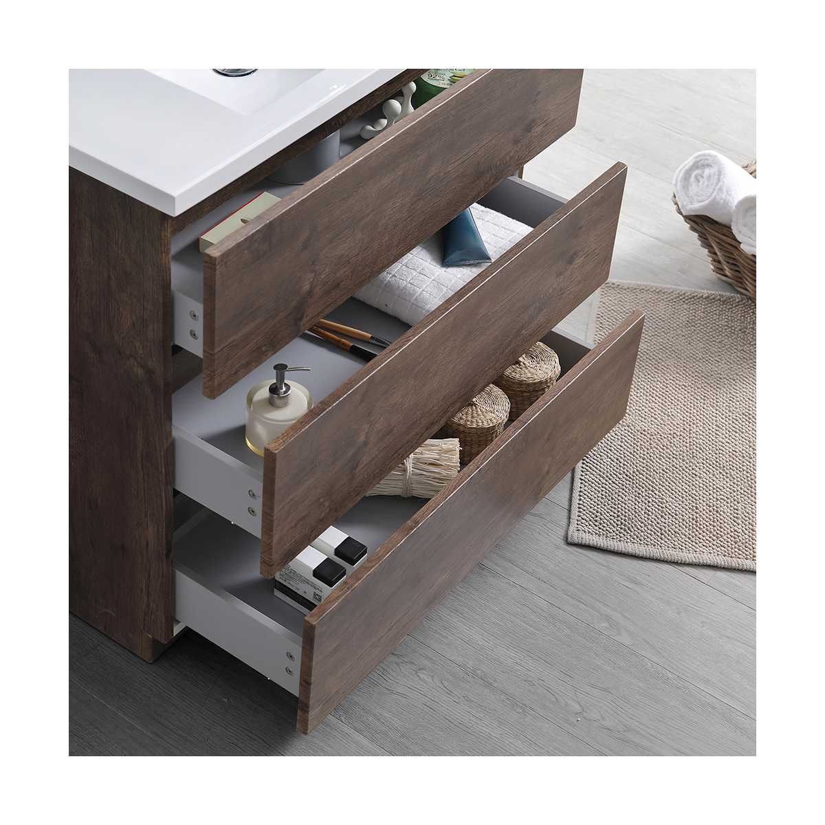 Lazzaro 36" Free Standing Single Basin Vanity Set with Cabinet and Acrylic Vanity Top - image 17