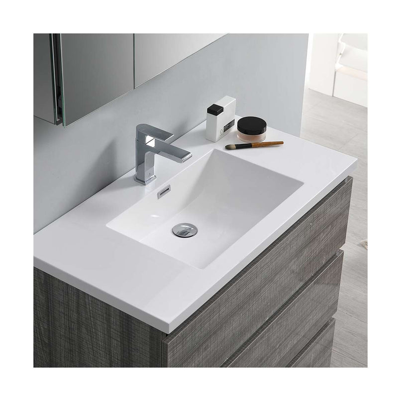 Lazzaro 36" Free Standing Single Basin Vanity Set with Cabinet and Acrylic Vanity Top - image 23