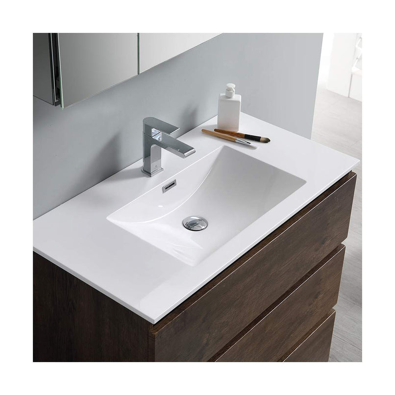 Lazzaro 36" Free Standing Single Basin Vanity Set with Cabinet and Acrylic Vanity Top - image 25