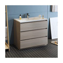 Lazzaro 40" Free Standing Single Basin Vanity Set with Cabinet and Acrylic Vanity Top - image 4