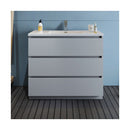 Lazzaro 40" Free Standing Single Basin Vanity Set with Cabinet and Acrylic Vanity Top - image 6