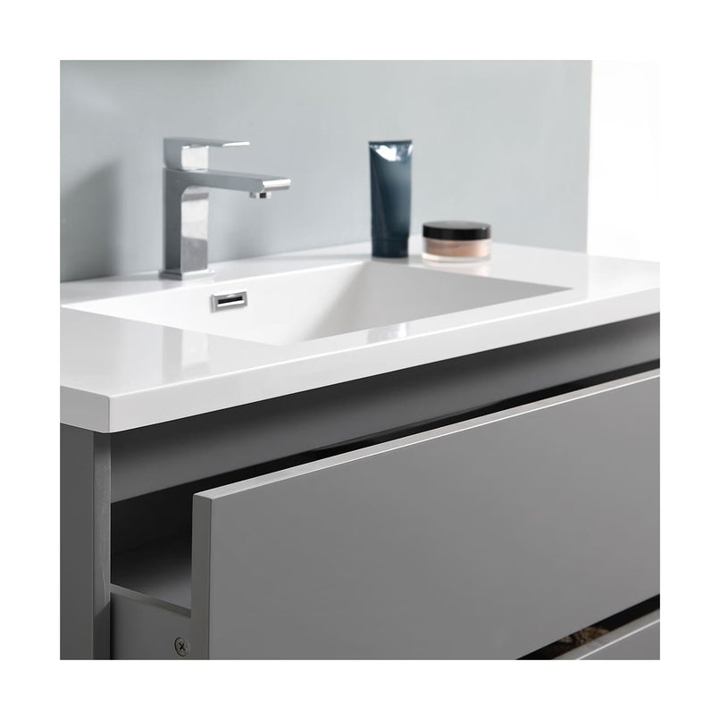 Lazzaro 40" Free Standing Single Basin Vanity Set with Cabinet and Acrylic Vanity Top - image 18