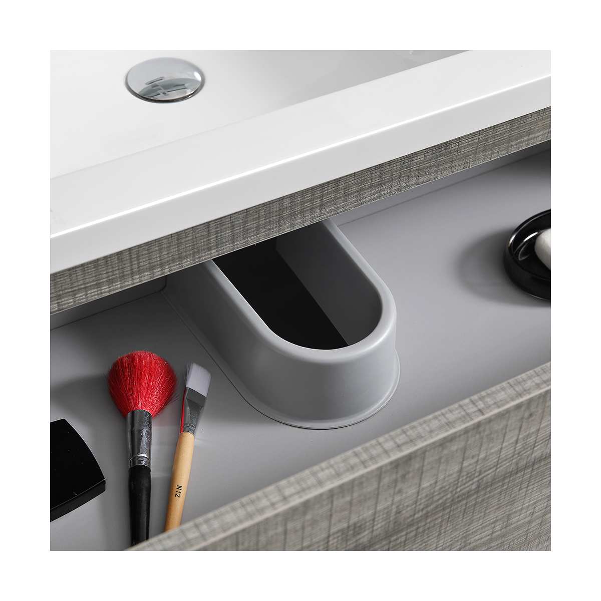 Lazzaro 40" Free Standing Single Basin Vanity Set with Cabinet and Acrylic Vanity Top - image 27